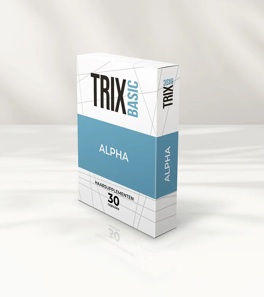 TRIX Basic Alpha for hereditary baldness and androgenetic alopecia.