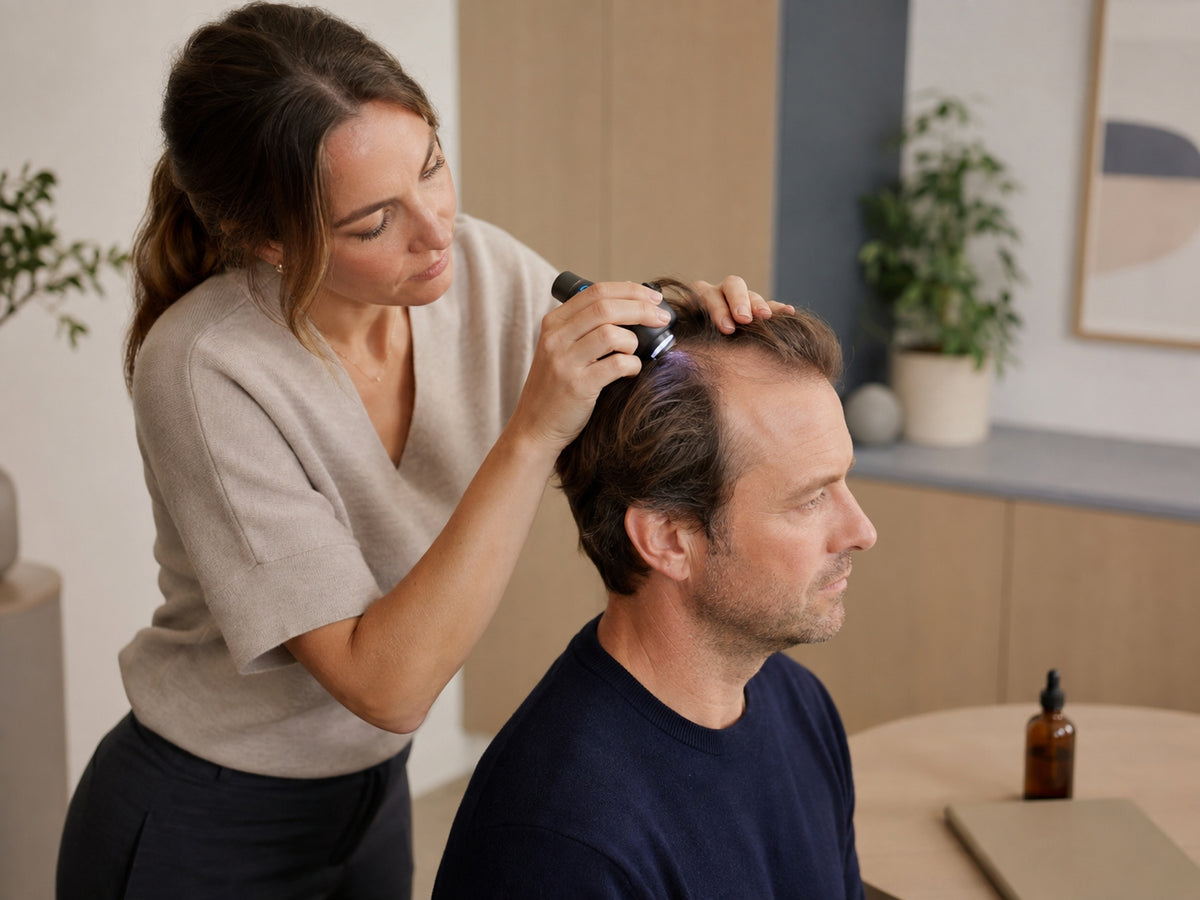What support is available for androgenetic alopecia?