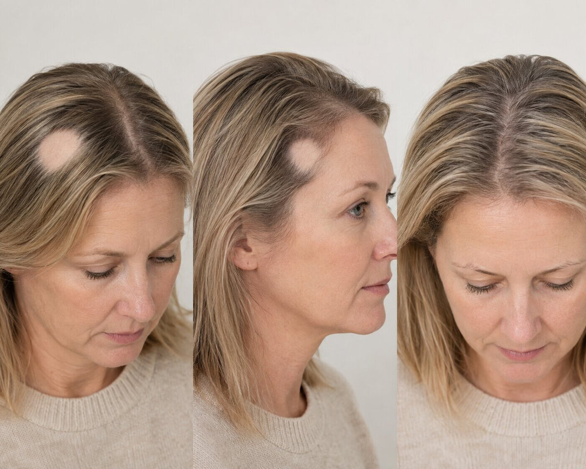 How can you recognise alopecia areata?