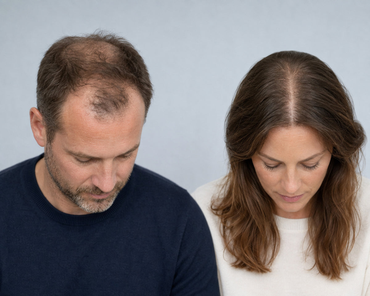 Illustration: What does DHT-related hair loss look like?
