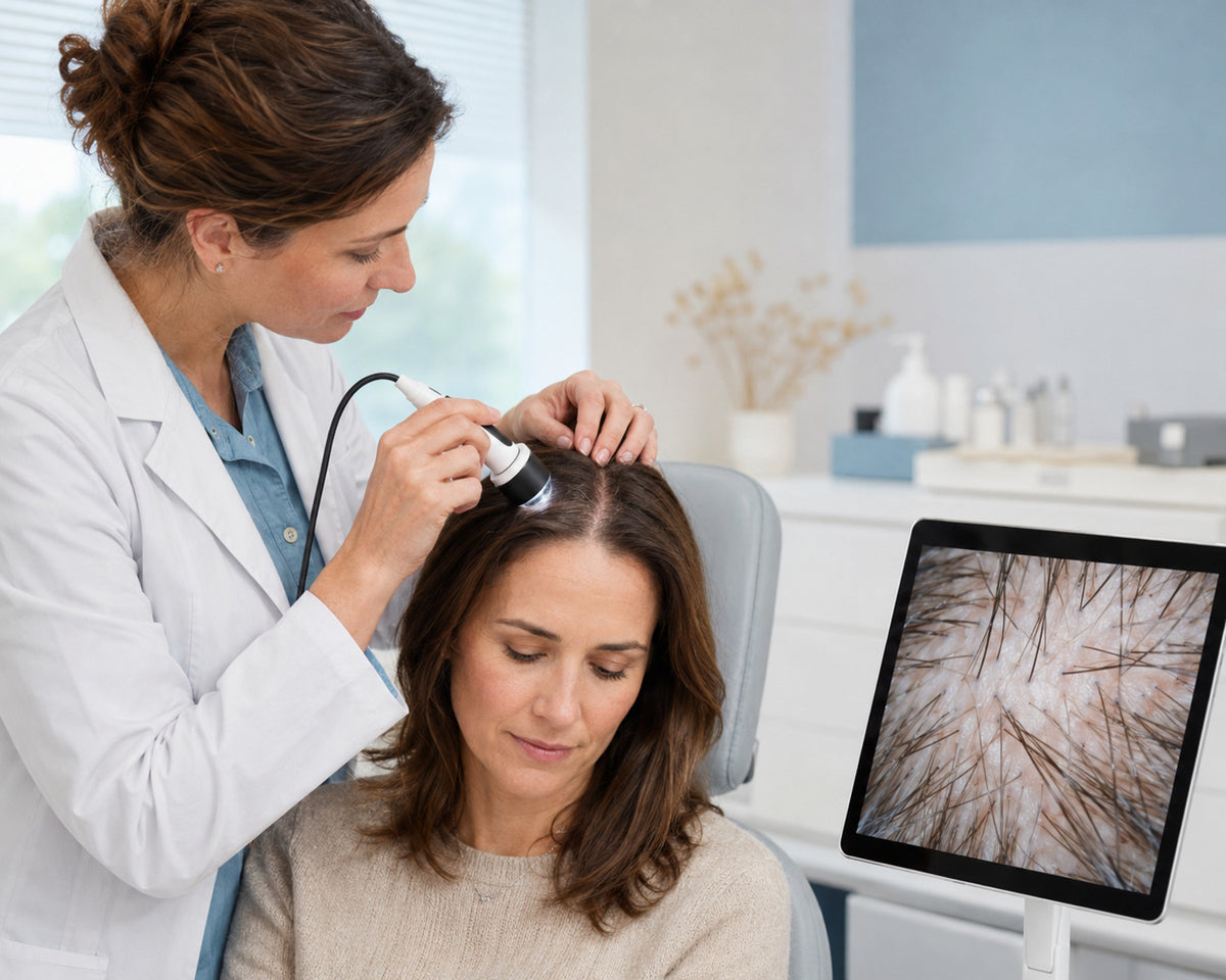 Stress and hormonal changes can make an existing pattern more noticeable
