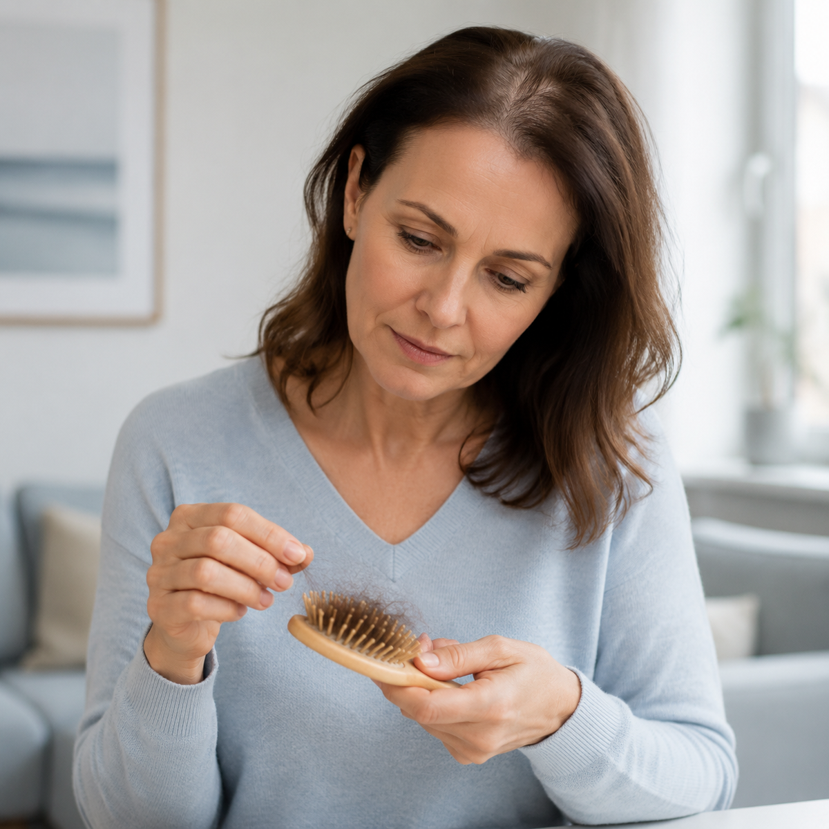 Hair loss due to stress