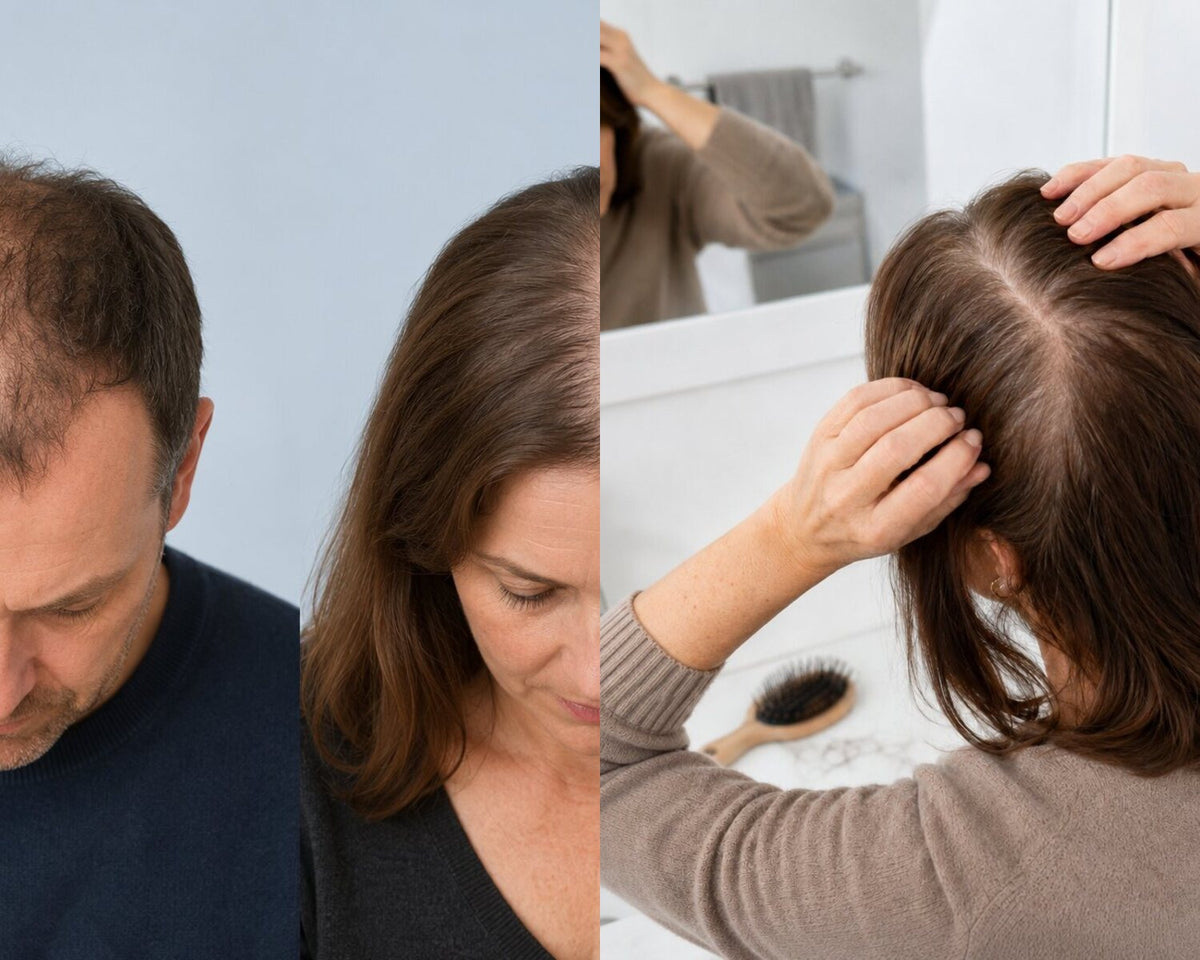 Is the hair loss pattern-related or diffuse?
