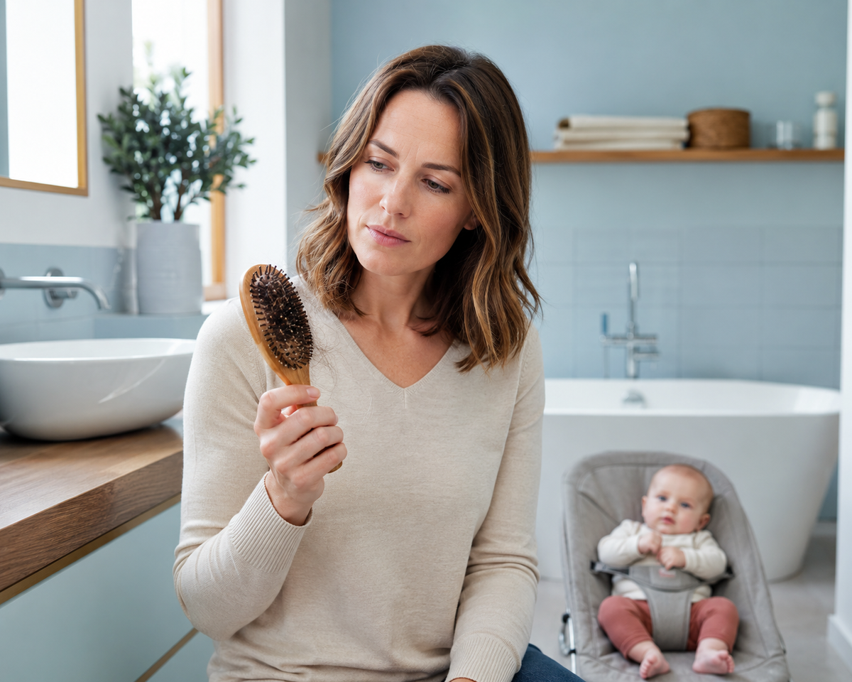When does the hair loss usually begin?