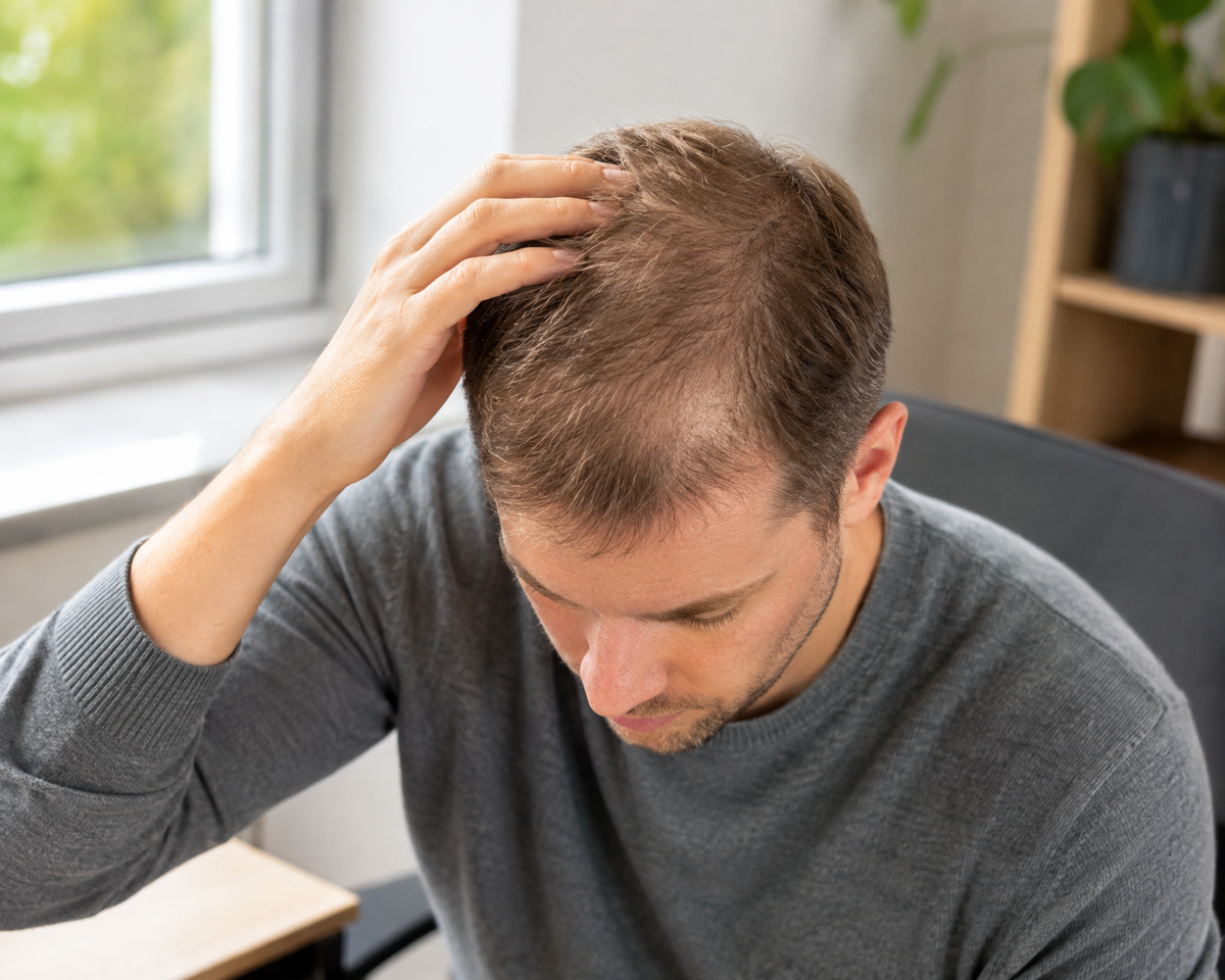 Photo: Diffuse hair loss
