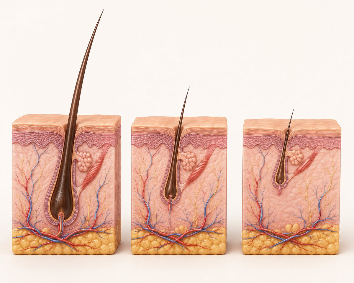 Illustration: How does the hair growth phase change?